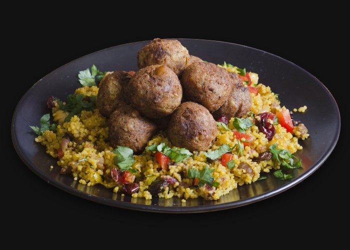 Bouillon de lgumes, boulette de boeuf.